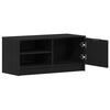 vidaXL Gabinete para TV Carvalho Preto 80 x 35 x 36,5 cm