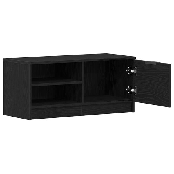 vidaXL Gabinete para TV Carvalho Preto 80 x 35 x 36,5 cm