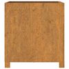 vidaXL Vaso/floreira c/ pernas 2 pcs 50x50x50cm aço corten enferrujado