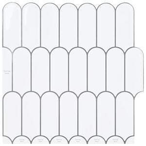 vidaXL Azulejo de Pena 10 pcs Branco e Cinza 30 x 30 cm