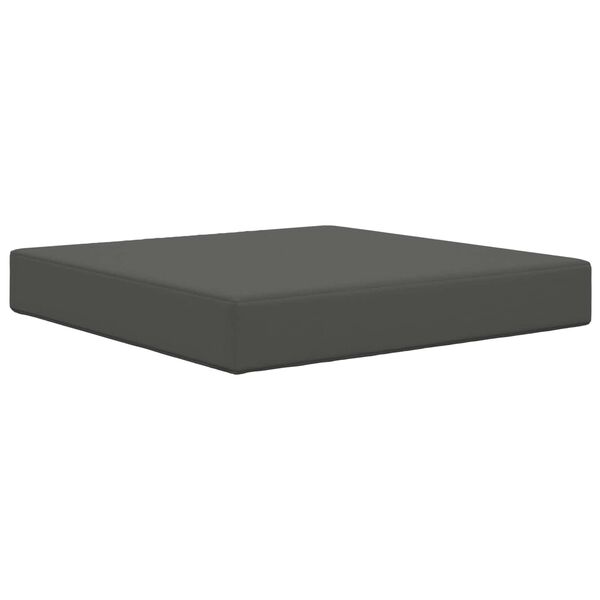 vidaXL Almofada para Sof&aacute; Externo Antracite 60 x 60 x 8 cm Poli&eacute;ster