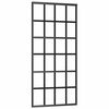 vidaXL Porta deslizante em vidro ESG e alum&iacute;nio 90x205 cm preto