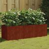 vidaXL Canteiro elevado de jardim 120x40x40 cm a&ccedil;o corten
