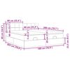 vidaXL Estrutura cama otomana colchões 180x200cm veludo cinzento claro