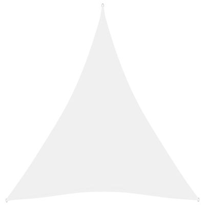 vidaXL Para-sol estilo vela tecido oxford triangular 4x5x5 m branco