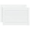 vidaXL Portas com Ripa com porta 2 unid. Branco 69 x 49,4 cm