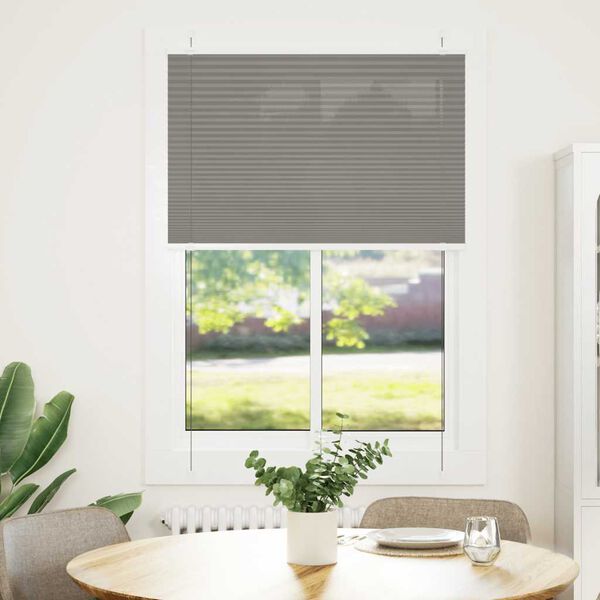 vidaXL Antracite Plissada Cega 90x150 cm Largura Tecido 89,4 cm