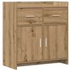 vidaXL Buffet Carvalho Arttisan 75 x 36 x 80 cm Derivados de Madeira