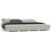 vidaXL Estrutura de cama 200x200 cm madeira de pinho maci&ccedil;a branco