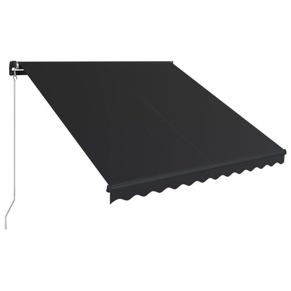 vidaXL Toldo retr&aacute;til manual 300x250 cm antracite