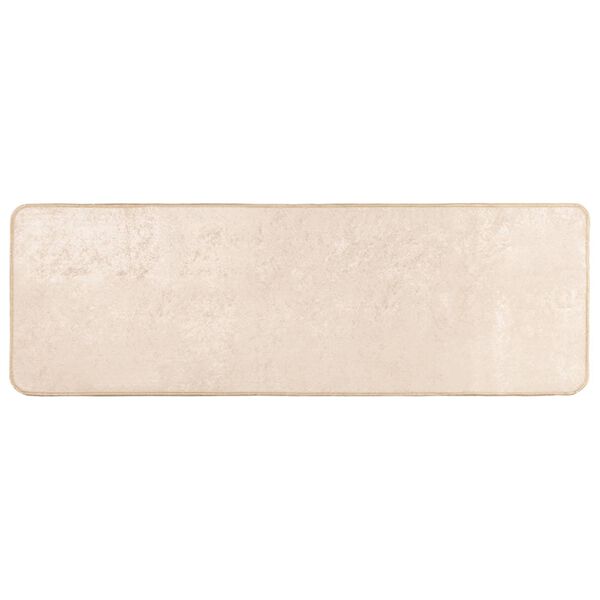 vidaXL Passadeira MARSA Creme 150 x 50 cm Poli&eacute;ster e PVC