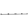vidaXL Kit de ferragens para porta deslizante 366 cm a&ccedil;o preto