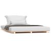 vidaXL Estrutura de cama 140x190 cm madeira de pinho maci&ccedil;a