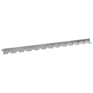 vidaXL Acabamento para Gramado 10 unid. 102 x 4 x 4 cm A&ccedil;o Prateado