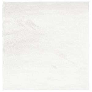 vidaXL Tapete de pelo curto OVIEDO 120x120 cm creme