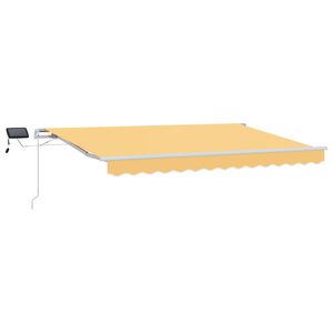 vidaXL Toldo retr&aacute;til Areia 600 &times; 300 cm Tecido e Alum&iacute;nio