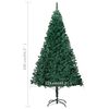 vidaXL Árvore Natal artificial pré-iluminada c/ bolas 240 cm verde