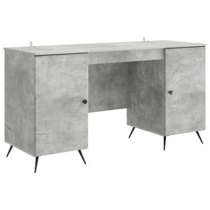vidaXL Mesa Cinzento Cimento 142,5 x 50 x 75 cm Derivados de Madeira
