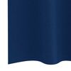 vidaXL Cortinas Blackout com Argolas 2 pcs Azul Escuro 175 x 140 cm