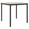 vidaXL Mesa de jantar Natural 80 x 80 x 75 cm