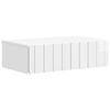 vidaXL Mesa Lateral de Parede Branco Brilhante 59 x 34,5 x 17 cm
