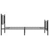 vidaXL Estrutura de cama com cabeceira e p&eacute;s 90x200 cm metal preto