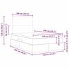 vidaXL Cama com arruma&ccedil;&atilde;o e colch&atilde;o Cinzento-claro 120 x 200 cm