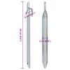 vidaXL Estacas p/ tenda 24 pcs forma de V 24 cm &Oslash;20 mm a&ccedil;o galvanizado