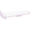 vidaXL Prateleiras parede suspensas 4 pcs 90x23,5x3,8cm MDF cinzento
