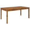 vidaXL Mesa de Jantar de Jardim Natural 180 x 88,5 x 75 cm