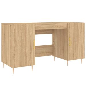 vidaXL Secret&aacute;ria 140x50x75 cm derivados de madeira carvalho sonoma