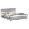 vidaXL Cama com Armazenamento com gaveta Cinza Sonoma 180 x 200 cm