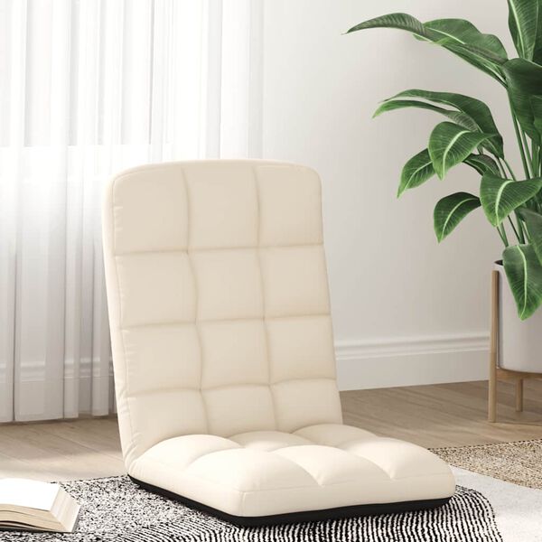 vidaXL Colch&atilde;o dobr&aacute;vel 71x51x62 cm linho