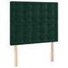 vidaXL Cabeceira Verde Escuro 90x5x118/128 cm Veludo