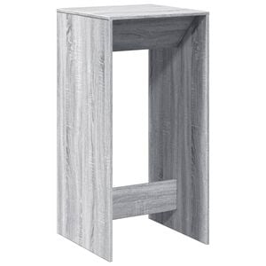 vidaXL Mesa de bar 51x50x103,5 cm derivados de madeira cinzento sonoma