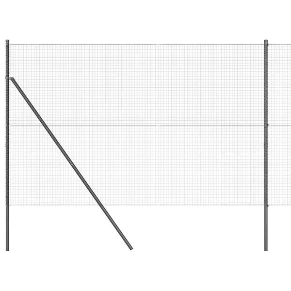 vidaXL Poste de Cerca Cinzeto 25 x 1,6 m (25 x 25 mm de malha)