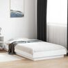 vidaXL Estrutura de cama 100x200 cm derivados de madeira branco