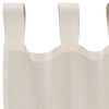 vidaXL Cortinas de voile com aba 2 pcs creme