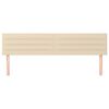 vidaXL Cabeceiras creme 180x5x78/88 cm tecido