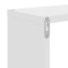 vidaXL Prateleiras parede forma de cubo 4pcs 22x15x22 cm branco brilh.