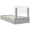 vidaXL Cama com Armazenamento com cabeceira Cinza Sonoma 100 x 200 cm