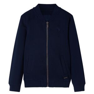 vidaXL Sweatshirt para crian&ccedil;a com fecho azul-marinho 104