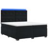 vidaXL Cama box spring com colch&atilde;o Preto 200 x 200 cm Veludo