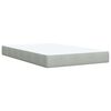 vidaXL Cama boxspring c/ colch&atilde;o 120x200 cm veludo cinzento-claro