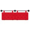 vidaXL Cabeceira Suspensa Vermelho 150 x 55 x 5 cm Couro Sint&eacute;tico