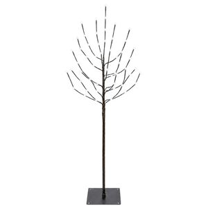 vidaXL &Aacute;rvore de Natal LED Preto 120 cm A&ccedil;o 100 LED