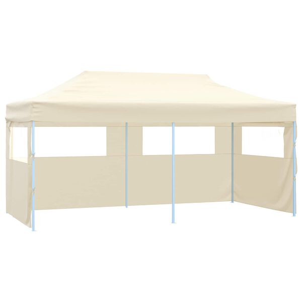 vidaXL Tenda de Festa Creme 291 x 580 x 315 cm Tecido Oxford