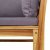 vidaXL 6 pcs conjunto lounge jardim c/almofad&otilde;es madeira maci&ccedil;a ac&aacute;cia