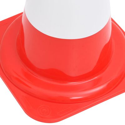 vidaXL Cones de sinalização refletores 20 pcs 50 cm vermelho e branco
