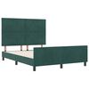 vidaXL Cama Box com cabeceira Verde Escuro 160 x 200 cm Veludo